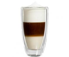 Bloomix Latte-Macchiato-Glas Roma Grande, (Set, 4 tlg.), Doppelwandig, 4-teilig farblos Gläser-Sets Gläser Glaswaren Haushaltswaren