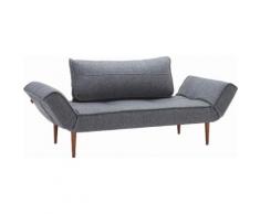 INNOVATION LIVING ™ Schlafsofa Zeal, im Scandinavian Design, Styletto Beine, inklusive Rückenkissen grau Schlafsofas Sofas Couches