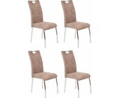 4-Fußstuhl, beige, vintage beige