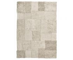 Zottelteppich beige Baumwollteppiche Naturteppiche Teppiche