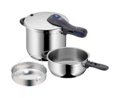 WMF Schnellkochtopf Perfect Plus, Cromargan Edelstahl Rostfrei 18/10, (3 tlg.), mit abnehmbarem Griff und Einsatz, Induktion bunt Schnellkochtöpfe Töpfe Haushaltswaren
