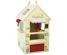 roba Spielhaus Kombination, Maße: LxB: 94,5x82,5cm, Kaufladen, Post, Kiosk oder Bank, Kaspertheater bunt Kinder Ab 3-5 Jahren Altersempfehlung