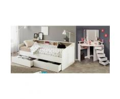 Parisot Jugendzimmer-Set Sleep (Set 2-tlg), weiß, weiß