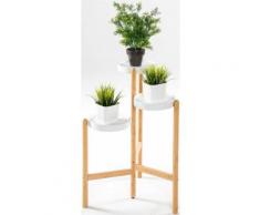 andas Blumentisch Rubby, mit 3 Ablagen weiß Pflanzgefäße Blumenvasen Wohnaccessoires