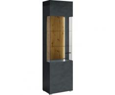 TRENDMANUFAKTUR Vitrine schwarz Standvitrinen Vitrinen Schränke