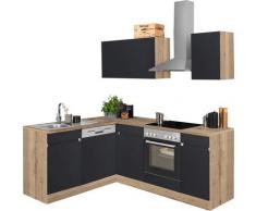OPTIFIT Winkelküche Roth, ohne E-Geräte, Stellbreite 210 x 175 cm grau L-Küchen Küchenzeilen -blöcke Küchenmöbel Arbeitsmöbel-Sets