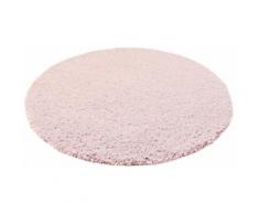 Home affaire Hochflor-Teppich Shaggy 30, rund, 30 mm Höhe, gewebt, Wohnzimmer rosa Schlafzimmerteppiche Teppiche nach Räumen