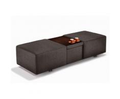 W.SCHILLIG Hocker taboo, ausziehbar, inklusive Zwischenablage braun Polsterhocker Sessel und Sofas Couches