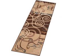 Küchenläufer, Coffee Ornament, Zala Living, rechteckig, Höhe 8 mm, maschinell getuftet braun Küchenläufer Läufer Bettumrandungen Teppiche