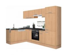 OPTIFIT Winkelküche Odense, ohne E-Geräte, Stellbreite 275 x 175 cm, mit 28 mm starker Arbeitsplatte, Gratis Besteckeinsatz beige Küchenzeilen Küchenblöcke Küchenmöbel Möbel sofort lieferbar