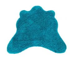 Fellteppich Zotty 450 Paco Home fellförmig Höhe 75 mm maschinell gewebt, blau, türkis