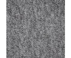 Renowerk Teppichfliese Neapel, quadratisch, 6 mm Höhe, grau, selbstliegend grau Teppichfliesen Bodenbeläge Bauen Renovieren