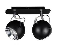 SPOT Light Deckenleuchte BALL, GU10, Neutralweiß, Inklusive LED-Leuchtmittel, Schwenkbare und flexible Retrospots, GU10 wechselbar, Made in EU schwarz Deckenstrahler Strahler Spots Lampen Leuchten