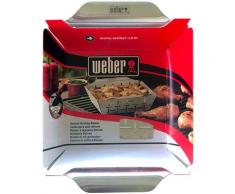 Weber Grillschale Grillkorb Deluxe, Edelstahl silberfarben Zubehör für Herde Kochfelder Haushaltsgeräte