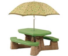 Step2 Kindersitzgruppe, Picknicktisch, BxTxH: 109x104x152 cm braun Kinder Kindersitzgruppe Kinderstühle Kindermöbel