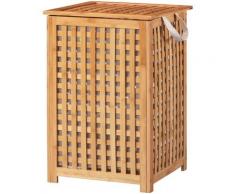 welltime Wäschekorb Bambus, 40 cm breit beige Badmöbel