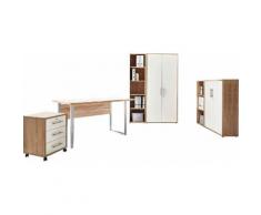 BMG Büro-Set Tabor Mini Kombi 1 weiß Büromöbel