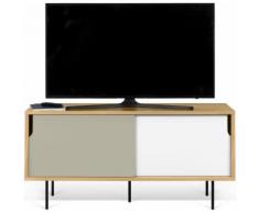 TemaHome Sideboard Dann, mit zwei Schiebetüren und unterschiedlichen Beinvarianten, Breite 135 cm weiß Sideboards Kommoden