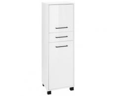 Held Möbel Midischrank Lier, weiß, weiß/weiß Hochglanz
