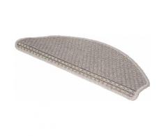 Stufenmatte Nottingham LUXOR living stufenförmig Höhe 8 mm maschinell gewebt, grau, grau
