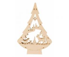 SAICO Original LED-Lichterbaum Rehe im Wald, beige, Neutral, Natur