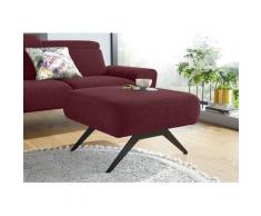 DOMO collection Sitzhocker Cabarini, mit schwarzen Bumerang-Füßen lila Sitzsäcke Sitzwürfel Sessel Wohnzimmer