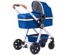 knorr-baby Kombi Kinderwagen Set, »For You, blau mit Gestell in silber«, blau, Unisex, blau-silber