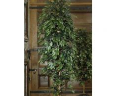 Kunstpflanze Ficus Benjamini, grün, grün