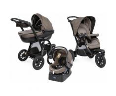 Chicco Kombi-Kinderwagen Trio-System Activ3 Top, Dark Beige, 15 kg, mit Regenschutz; Kinderwagen beige Baby Ab Geburt Altersempfehlung