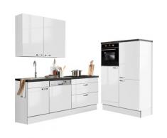 OPTIFIT Küchenzeile Cara, ohne E-Geräte, Breite 320 cm weiß Küchenzeilen Geräte -blöcke Küchenmöbel Arbeitsmöbel-Sets