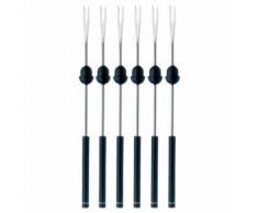 WMF Fonduegabel Fondue set, schwarz, Neutral, schwarz