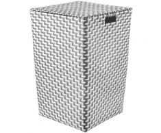 Kleine Wolke Wäschebox Double Laundry, 35 cm Breite grau Badaccessoires