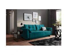 COLLECTION AB Schlafsofa, inklusive Bettfunktion, Bettkasten, Federkern und loser Rücken- Zierkissen, frei im Raum stellbar blau Schlafsofa Schlafsofas Sofas Couches Gemütliches Wohnzimmer
