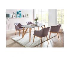 SalesFever Essgruppe (Set, 5-tlg) grau Essgruppen Tische Sitzmöbel-Sets