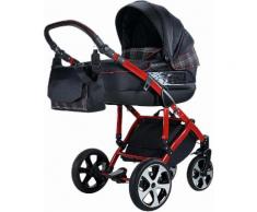 knorr-baby Kombi Kinderwagen Set, »Volkswagen GTI«, schwarz, Unisex, schwarz-rot