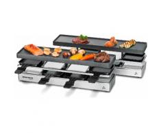 Rommelsbacher Raclette RC 1600, 8 Raclettepfännchen, 1590 Watt silberfarben Küchenkleingeräte Haushaltsgeräte