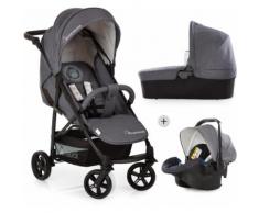 Hauck Kombi-Kinderwagen Rapid 4X Plus Trio Set, Mickey Cool Vibes, 25 kg, mit Babyschale; Kinderwagen grau Baby Ab Geburt Altersempfehlung