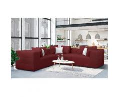 Places of Style Ecksofa Novum, rot, Neutral, beere
