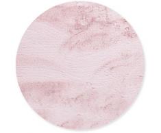 Gino Falcone Badematte Sara, Höhe 25 mm, rutschhemmend beschichtet, Badteppich, Felloptik, Uni Farben, besonders weich, eckig & rund erhältlich rosa Badematten