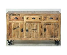 SIT Sideboard Rustic, im Factory Design, Breite 140 cm, Shabby Chic, Vintage beige Sideboards Kommoden