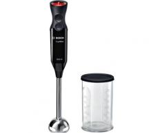 BOSCH Stabmixer ErgoMixx MS6CB6110, 1000 W, starke Leistung, Turbo-Funktion, Mixbecker mit Deckel, silber/schwarz grau Mixer Zerkleinerer Haushaltsgeräte