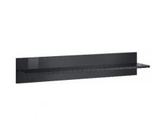 Wandregal Elas Breite 100 cm, schwarz, schwarz grafit