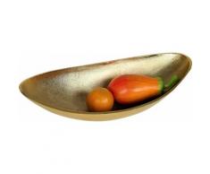 ARTRA Dekoschale Julia, aus Aluminium, oval goldfarben Dekoschalen Dekotabletts Deko Wohnaccessoires