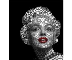 Vliestapete Ben Heine Circlism: Marilyn Monroe schwarz Fototapeten Tapeten Bauen Renovieren