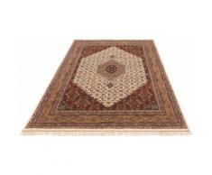 DELAVITA Orientteppich Fares, rechteckig, 12 mm Höhe, handgeknüpft, mit Fransen, Wohnzimmer beige Wohnzimmerteppiche Teppiche nach Räumen