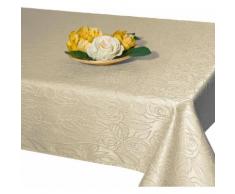 Tischdecke, ROSENZAUBER, Delindo Lifestyle beige Tischdecken Tischwäsche