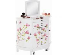 Home affaire Schminktisch Magnolie, weiß, Neutral, weiß-bunt