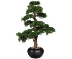 Creativ green Kunstpflanze Bonsai Zeder (1 Stück) grün Künstliche Zimmerpflanzen Kunstpflanzen Wohnaccessoires