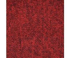 Renowerk Teppichfliese Neapel, quadratisch, 6 mm Höhe, rot, selbstliegend rot Teppichfliesen Bodenbeläge Bauen Renovieren
