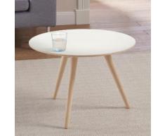 PBJ Couchtisch stick-90, mit Massivholzgestell braun Couchtische rund oval Tische